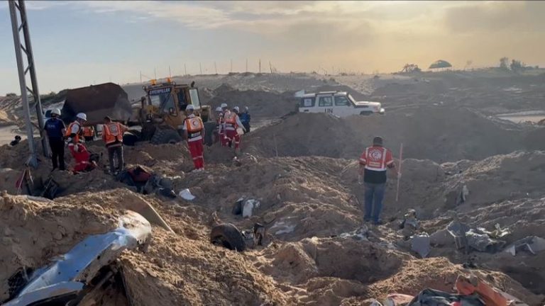 Bodies of missing aid workers found in Gaza ‘mass grave’ following Israeli attacks